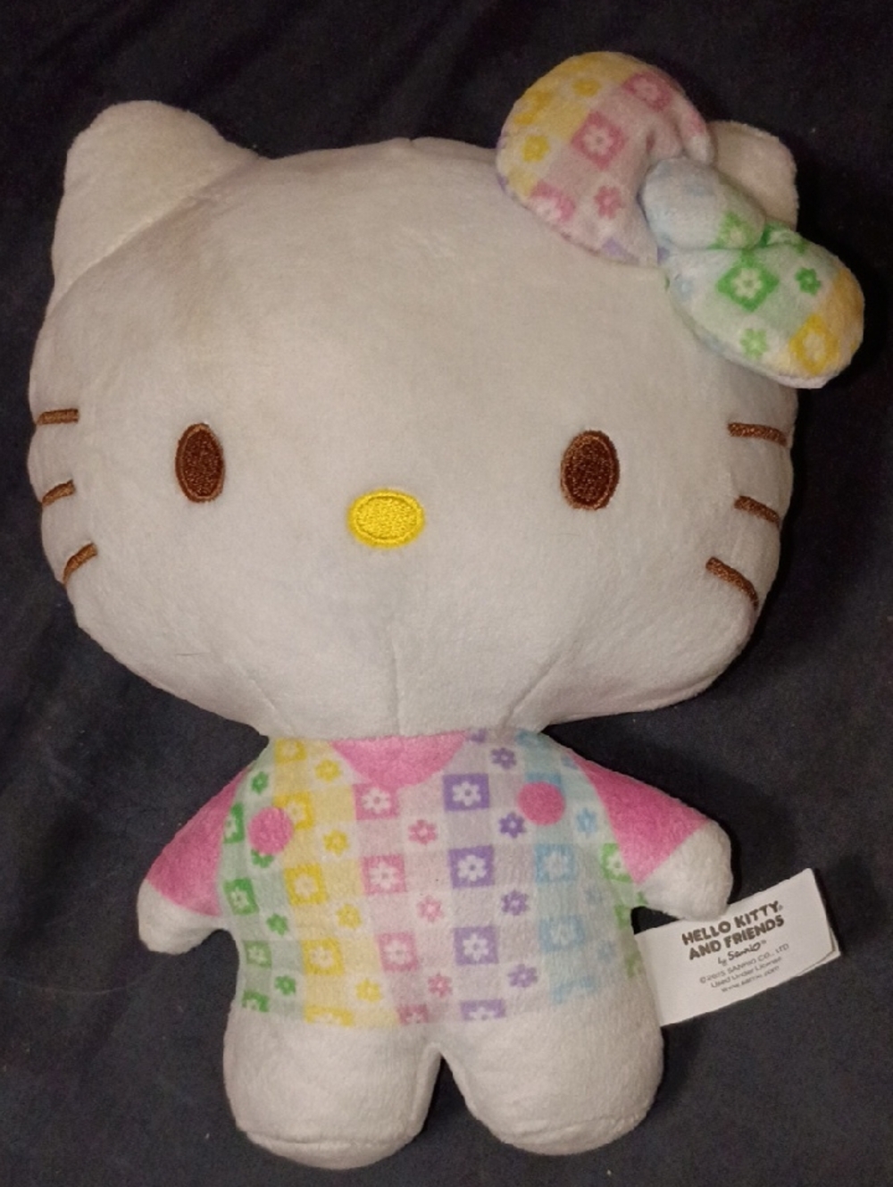 2025 Easter Hello Kitty Pastel Multicolor Plush Toy - Soft Kids Stuffed Doll
